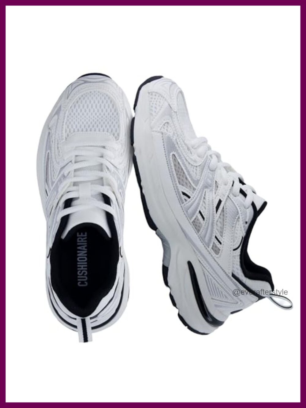 Cushionaire Sonic Women's Walking Sneakers Lace-Up Memory Foam